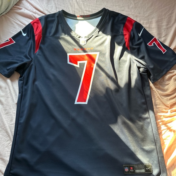 Nike Men's Navy and Red Football Jersey - Picture 1 of 4